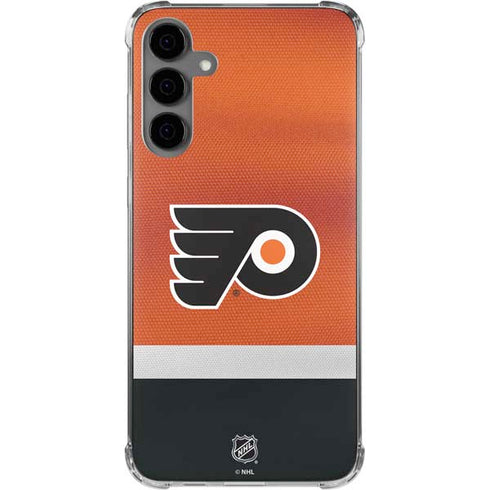 NHL Philadelphia Flyers Alternate Jersey Galaxy S24 Plus Clear Case